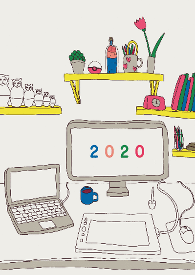 Carte Bureau De La Nouvelle Année 2020 : Envoyer une Carte 